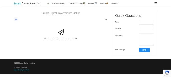 Smart Digital Investing Screenshot