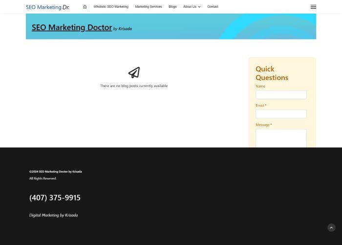 SEO Marketing for Doctors Screenshot